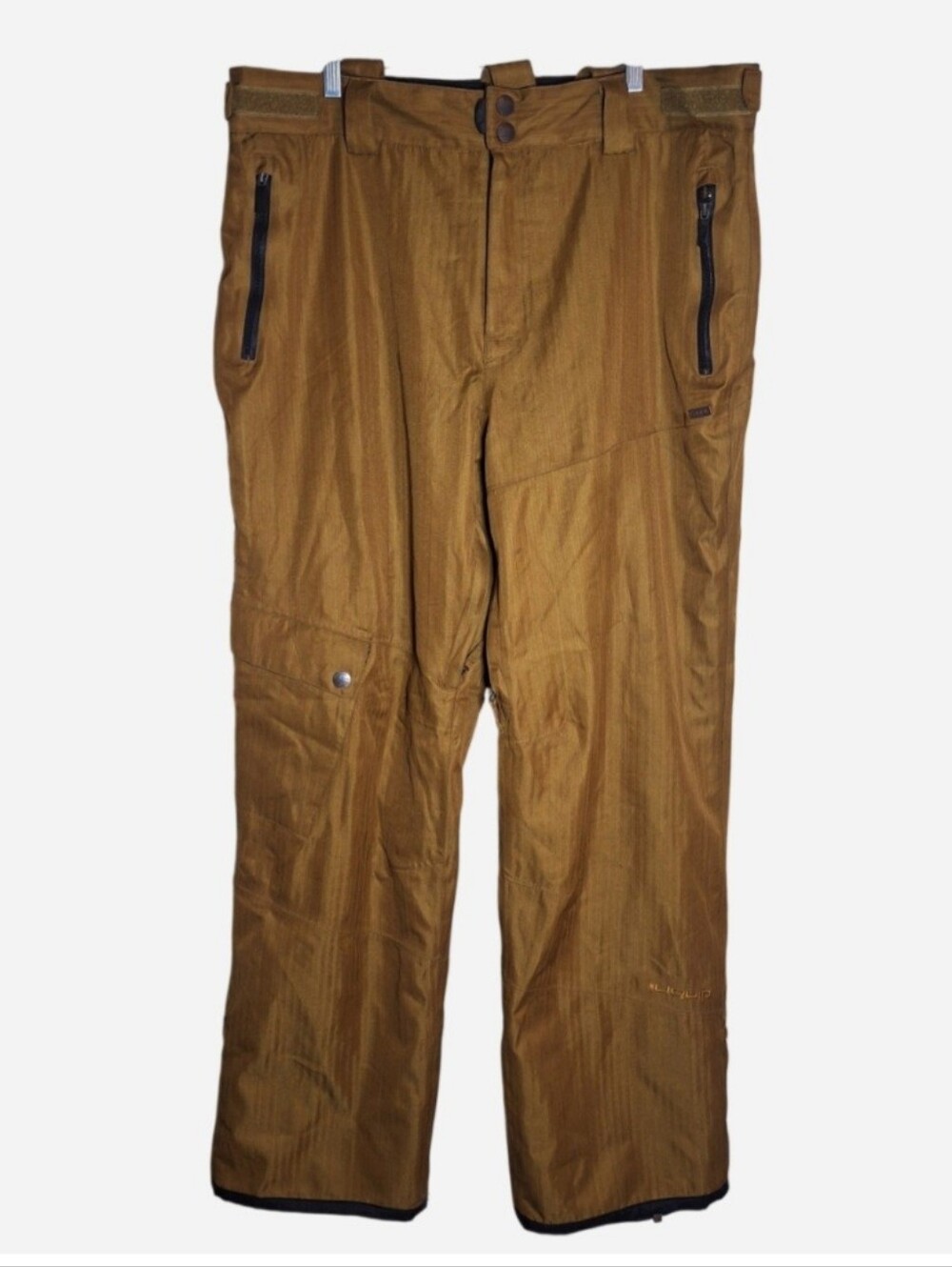 Liquid Quattro Snowboard Ski Snow Pants Men's XL 15k Brown Waterproof Insulated